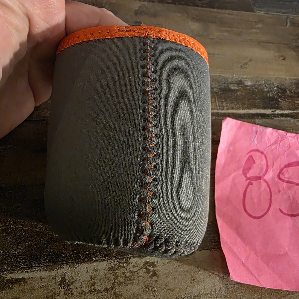 Sarcraft Gray And Orange Koozie